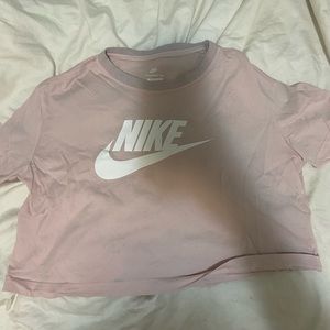Light Pink Cropped Nike Tshirt
